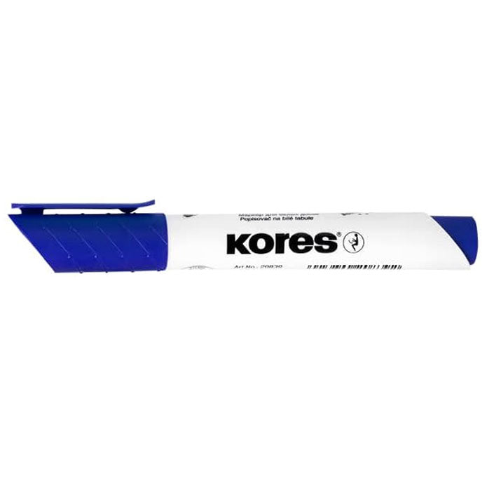 MARKER WHITEBOARD ALBASTRU 3MM KORES MARKER WHITEBOARD ALBASTRU 3MM KORES